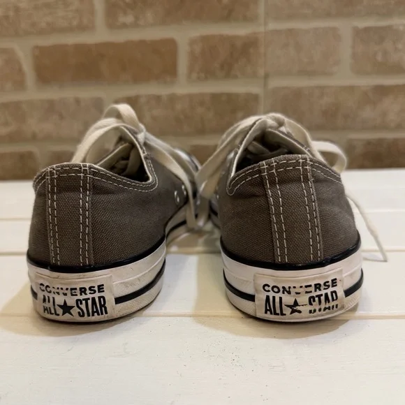 Converse All Star Chuck Taylor Low Charcoal Canvas Sneaker Mens 5 Women’s 7 - Picture 8 of 10